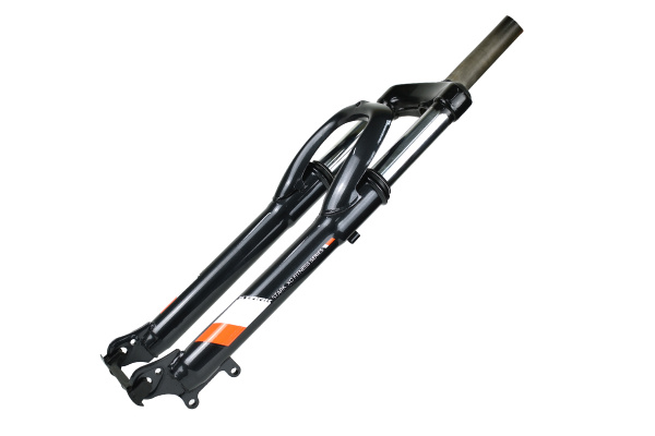 Вилка EASING ES 225-2 26"*1"Disc безрезьбовая,пружина,стальная,черная\белая,2,55кг
